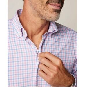 Johnnie-O Rylen Performance Sports Shirt Button Up Shirt Large Plaid Preppy